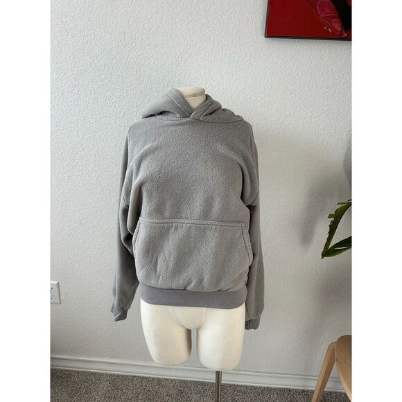 Yeezy Sweaters - YEEZY GAP Gray Perfect Fleece hoodie rare